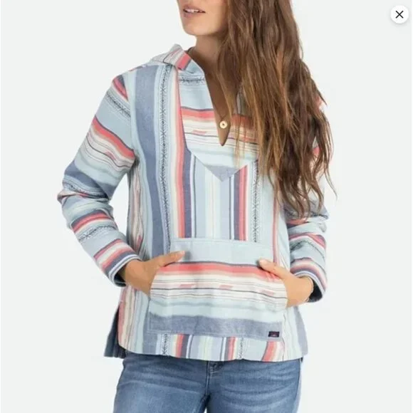 NWT Faherty Baja Sierra Paradise Hooded Pullover Top Tunic W's S $158 Organic - Picture 17 of 17